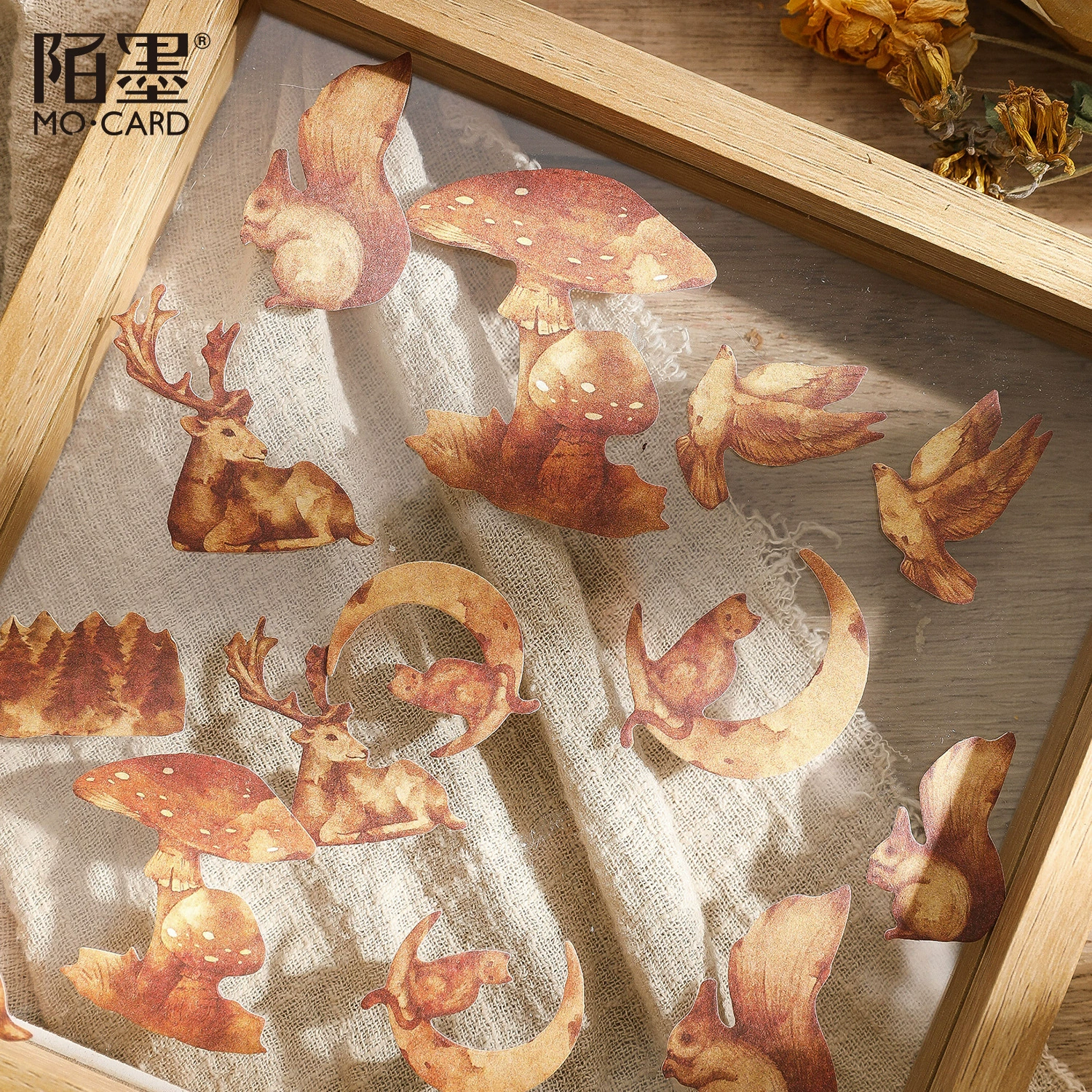 Mo Twilight Series Notes Наклейка Бумажный пакет Ретро Кофе Крашение Сообщение Материал Примечания Студенческая Базовая учетная запись