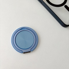 360度自由回転リングバックル携帯電話ホルダー、ワンタッチで安定したリング、調節可能なデスクトップレイジースリムホルダー