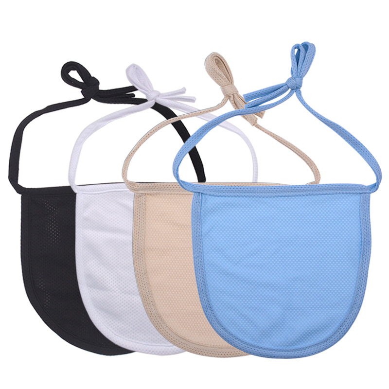 Zhongshuo gas corte garganta llena cubierta de polvo cortina babero paciente cuidado especial almohadilla carcasa tubo incisión garganta cortina laríngea máscara