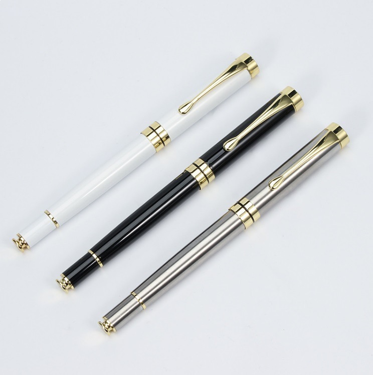 Signature Pen, Business High-End Metal Pen, Writing Practice, Signing Documents, Carbon Gel Ink Pen, Gift
