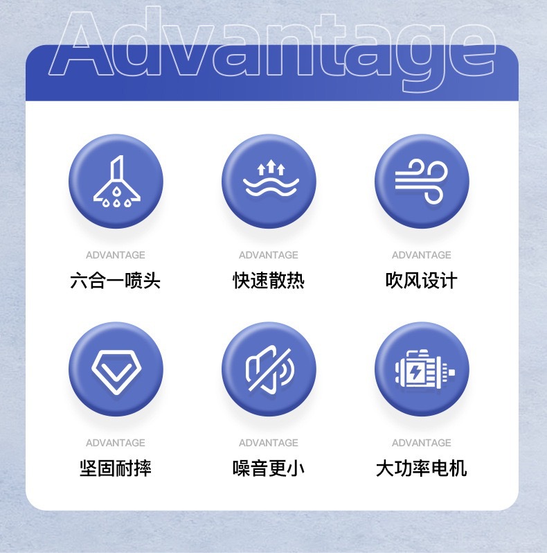 Multi-function car wash high-pressure cleaning machine cross-border explosions car wash machine brushless multi-function car wash machine lithium battery wireless cleaning