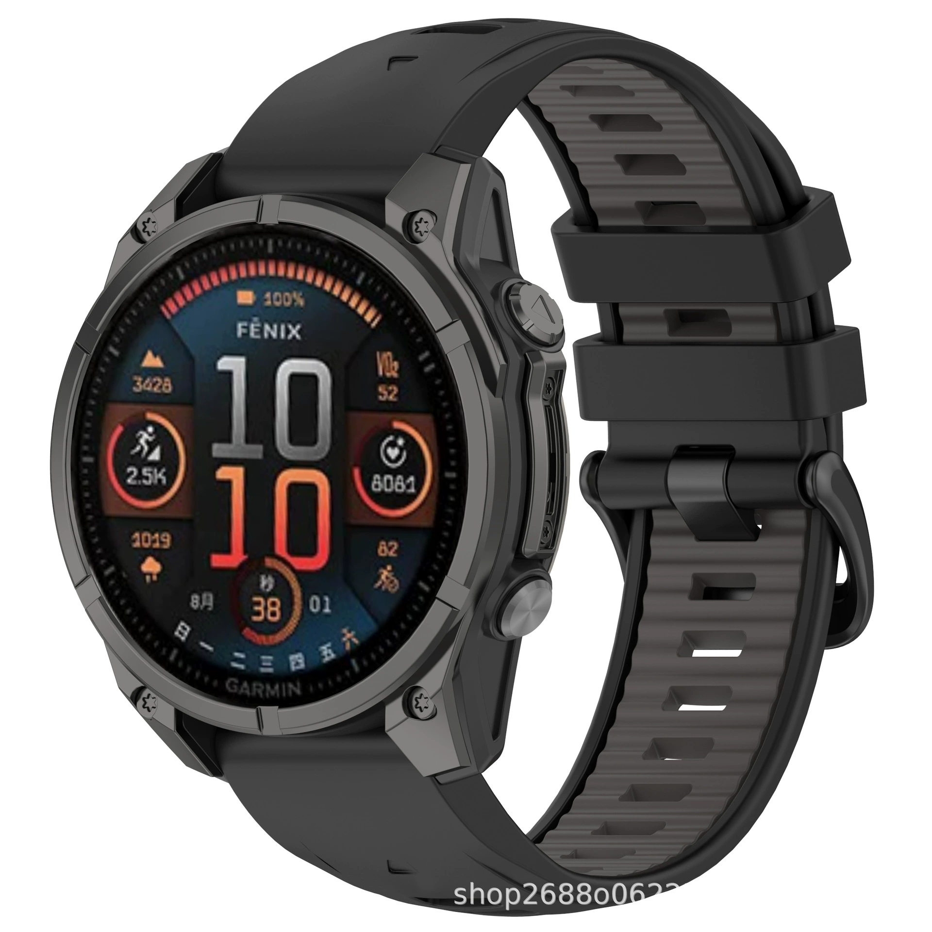 Keyi is suitable for Garmin Fenix8 silicone strap Enduro3 official same strap FenixE strap