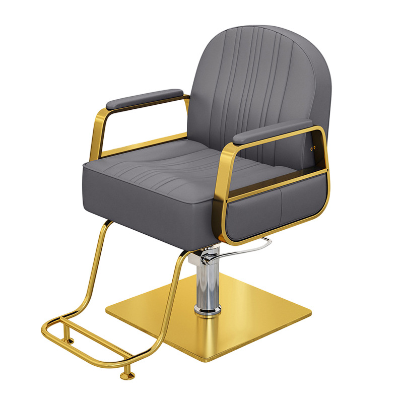 Silla de peluquería silla de peluquería silla de corte de pelo especial silla de elevación giratoria de acero inoxidable silla de belleza silla de peluquería