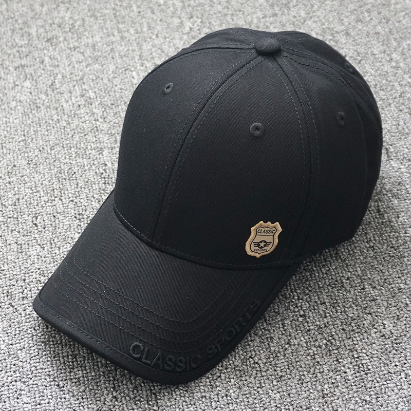New Spring and Summer Baseball Cap for Men and Women, Versatile Embroidered Letter Hat, Sunshade Cap, Duckbill Cap, Trendy Large Brim