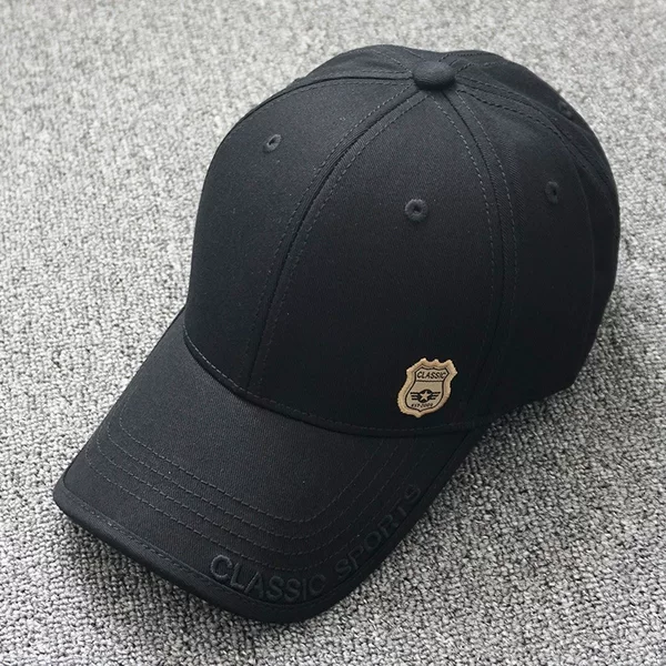New Spring and Summer Baseball Cap for Men and Women, Versatile Embroidered Letter Hat, Sunshade Cap, Duckbill Cap, Trendy Large Brim