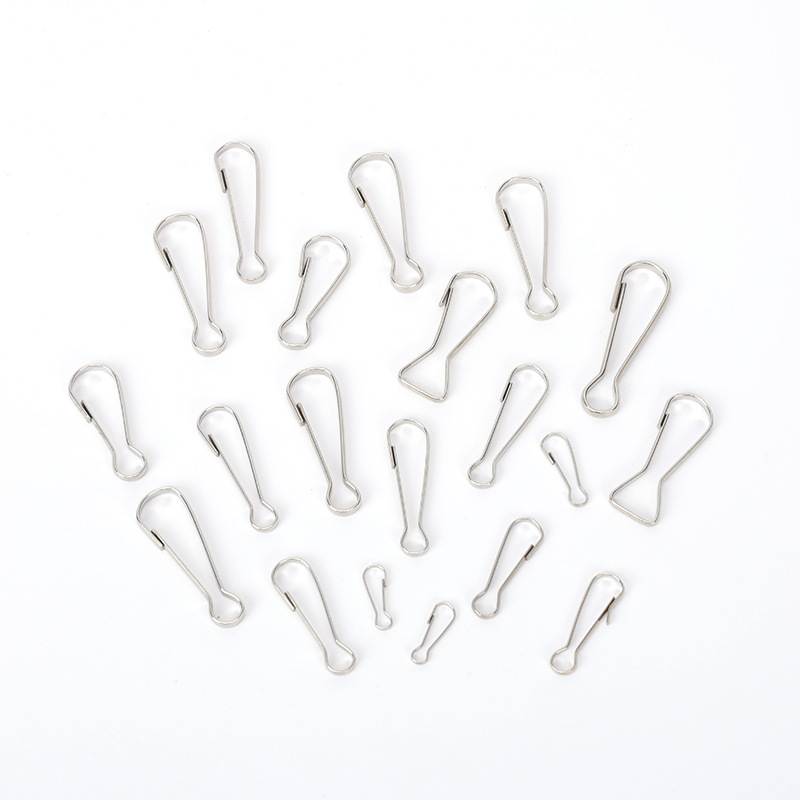 Botón de gancho de cintura de cerdo de metal en stock 8 botones DIY accesorios de llaveros image 4
