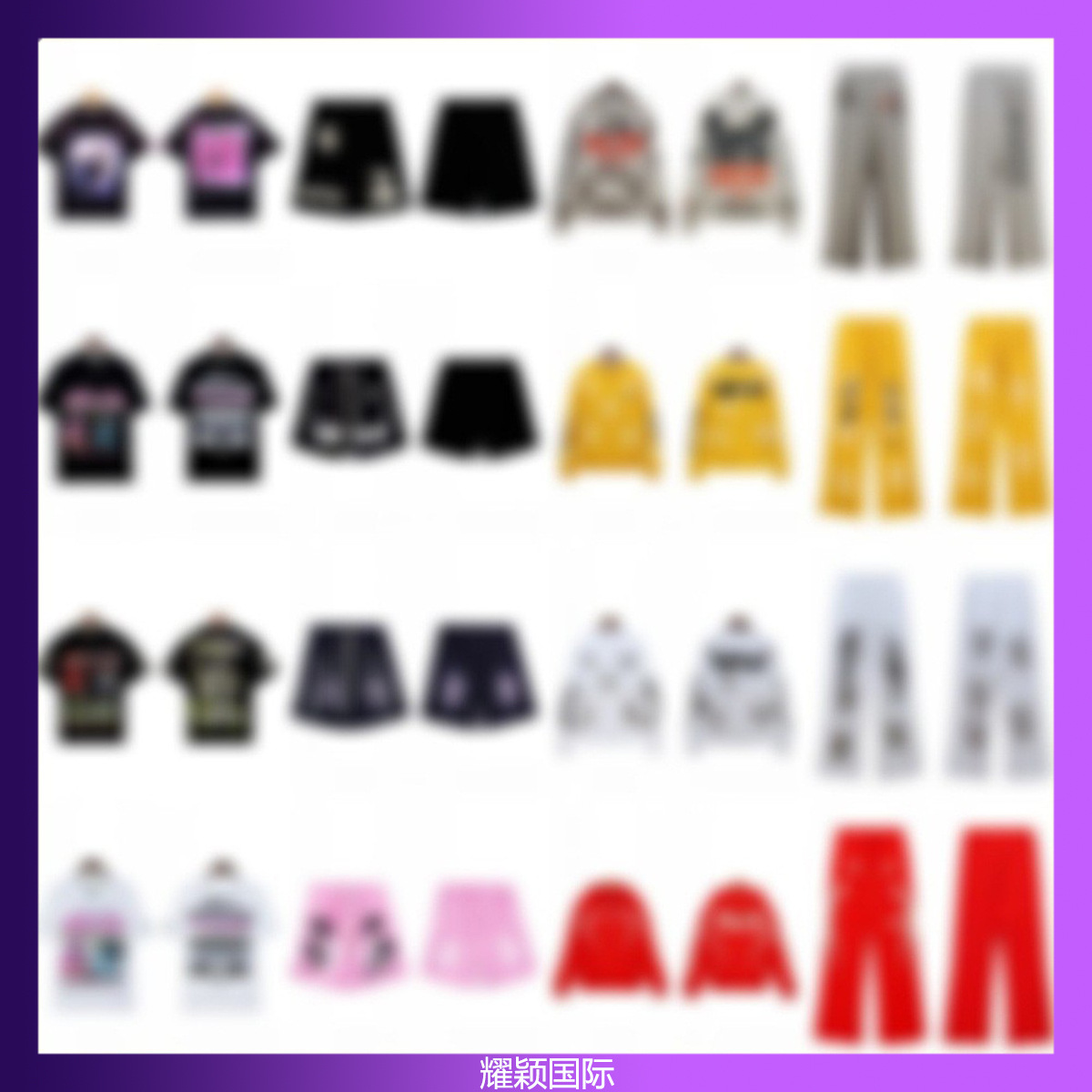 [풀 시리즈] 안개 높은 거리 세척 오래된 중공업 헤드 인쇄 캐주얼 스웨터 커플 후드