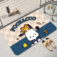 卡通浴室硅藻泥地墊衛生間廁所門口吸水軟墊家用速干防滑墊子