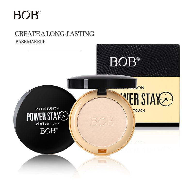 BOBの二層メイクアップパウダー、オイルコントロール、メイクアップ、パウダーフリーメイクアップ、メイクオフ、長時間持続するコンシーラー、ブライトニング、輪郭補正を越境で提供|undefined