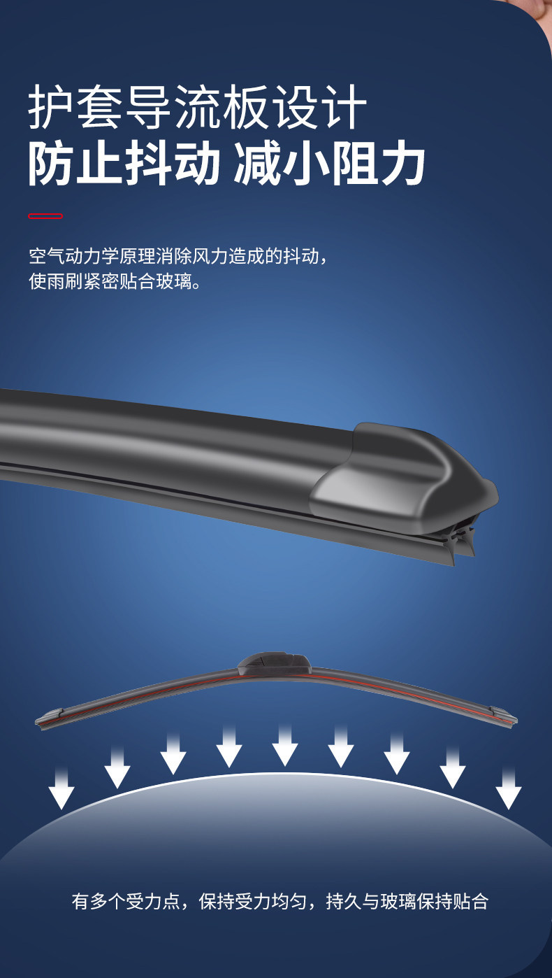 Dual rubber strip wipers suitable for Wuling Hongguang Mini, original Macaron frameless mini Miniev car GB wipers
