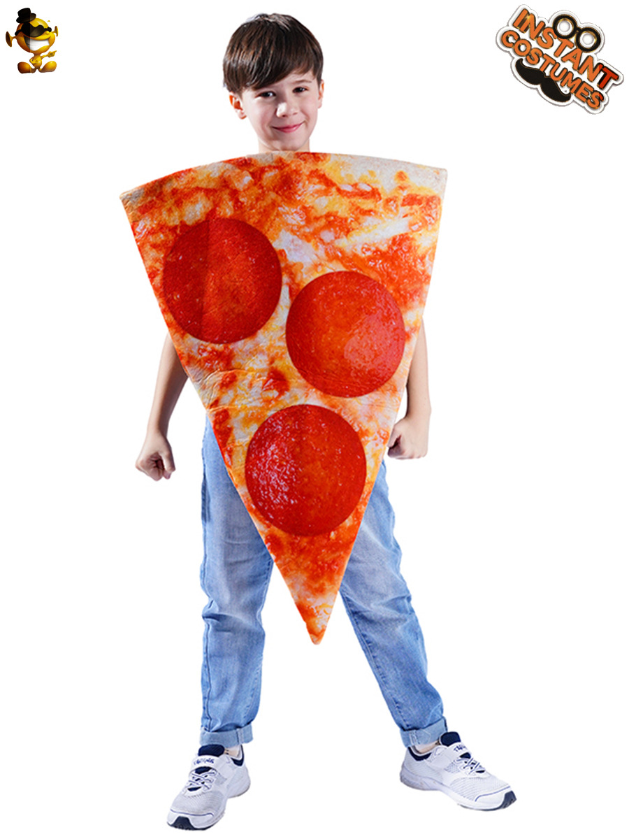 Parodia rebanadas pizza Halloween traje de los niños Cosplay partido ropa etapa traje rendimiento image 5
