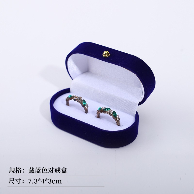 ゴールデンバックルベルベットジュエリーボックスイヤリングボックスネックレスボックスリングボックスイヤリングボックスベルベットジュエリー包装ボックスイヤリングボックス