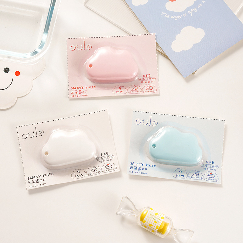 Cloud Art cuchillo mini cuchillo de corte de papel creativo hogar Dispositivo de desembalaje portátil desembalaje paquete expreso artefacto cuchillo hecho a mano