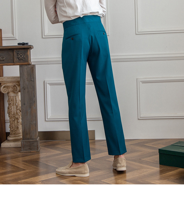 British Men's Anti-wrinkle Suit Pants - Versatile Retro Trousers_voghion.com