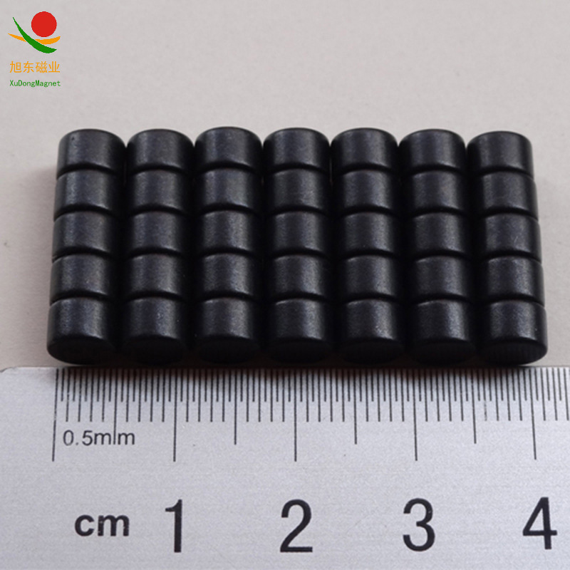 厂家现货F6*6*5黑色强力方块磁铁多规格方形黑色强力钕铁棚磁铁