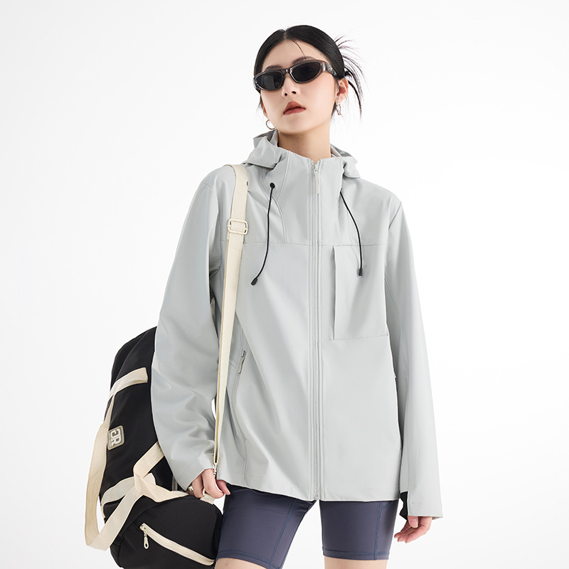 Softshell Jacket for Women, Single-Layer Outdoor Hiking Windproof and Waterproof Couple's Casual Jacket, Cycling Sports Coat for Men
