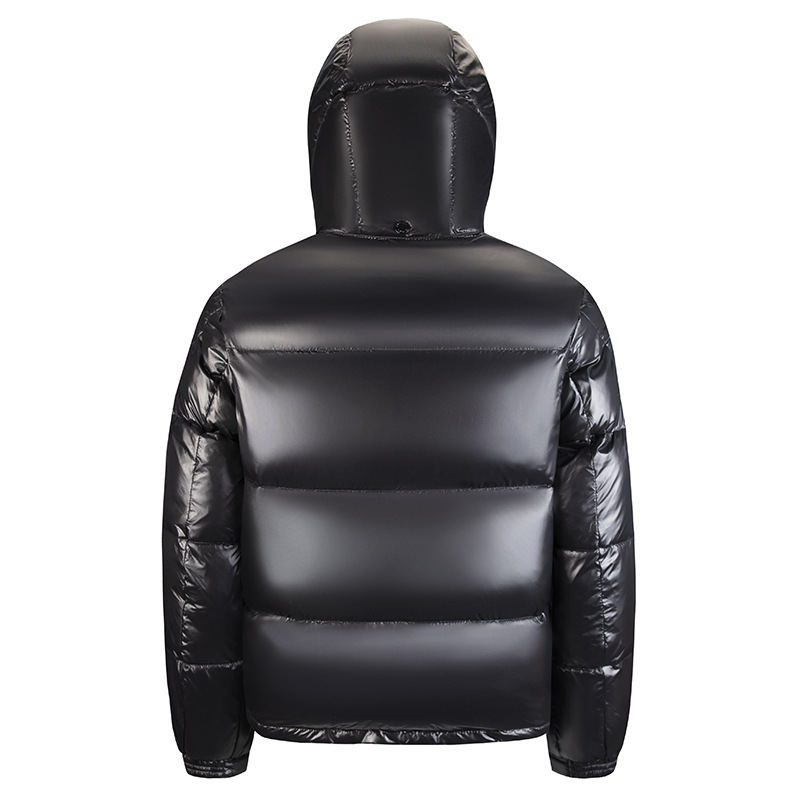 New winter couple's rainbow hooded short white duck down jacket, versatile, warm, windproof, fashionable and trendy New winter couple's rainbow hooded short white duck down jacket, versatile, warm, windproof, fashionable and trendy