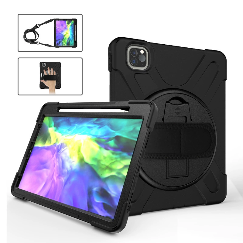 Совместимый iPad Pro 2021 Pirate King PC вращающаяся Smedie плоская оболочка iPad Pro 11 силикон против защелки