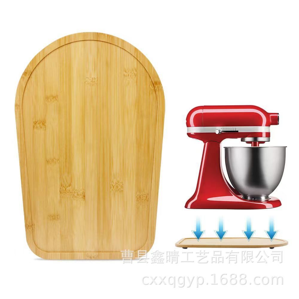 Nuevo producto transfronterizo Alfombrilla inferior para licuadora de madera Electrodomésticos de cocina con base extraíble Alfombrilla deslizante para máquina de café image 3
