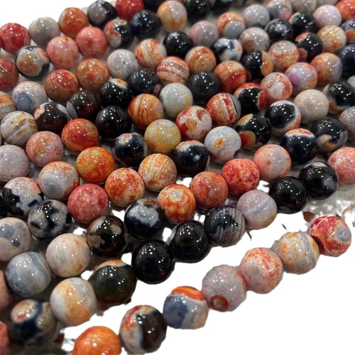Best-selling natural red agate beads, natural agate stone DIY handmade semi-finished bracelet and necklace