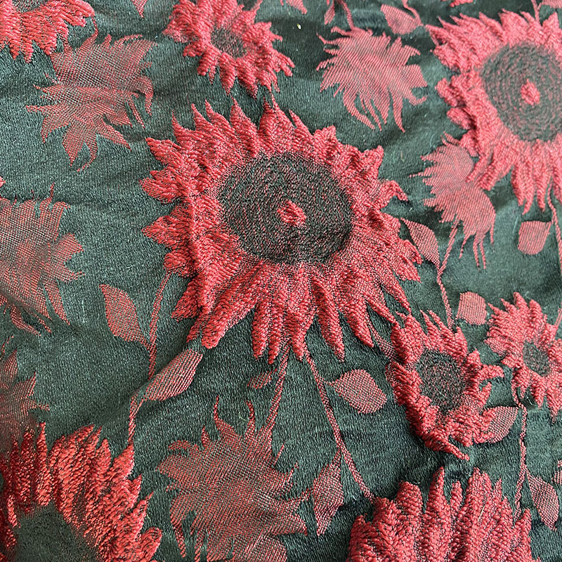 厂家直销2023年新款提花菊花梭织提花高端款