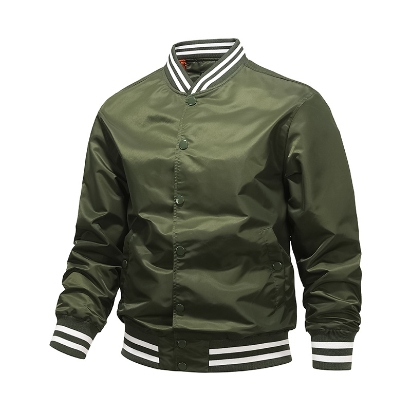 Algodón / color delgado chaqueta de piloto de béisbol hombre chaqueta de pareja chaqueta de trabajo de moda