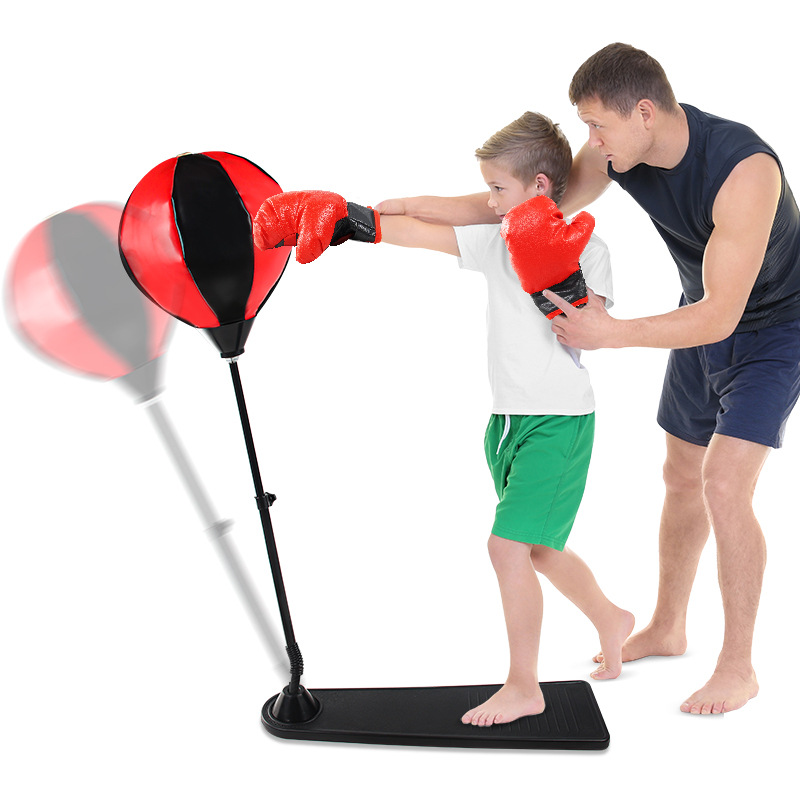 Boxeo infantil boleta de velocidad boxeo vertical pie ajustable equipo de entrenamiento de acondicionamiento físico boxeo juguetes deportivos