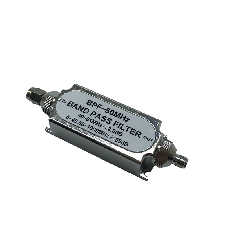 하이 패스 필터 SMA 남성과 여성 밴드 패스 LC 주파수 50 옴 임피던스 BPF50MHZ 광대역 안테나