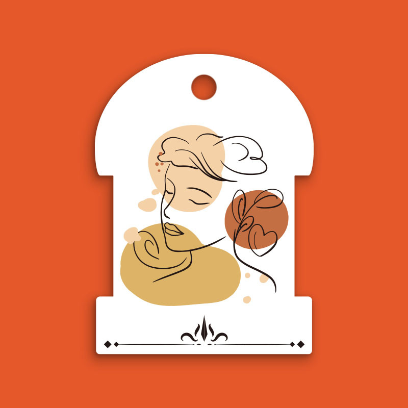 韩版饰品发夹耳环耳钉发圈项链包装卡纸白色简约方卡吊牌儿童纸卡