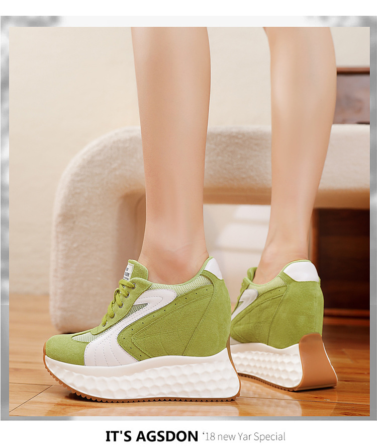 Giày sneaker nữ đế dày lưới thoáng khí, đế mềm êm chân — màu đen chi tiết 14