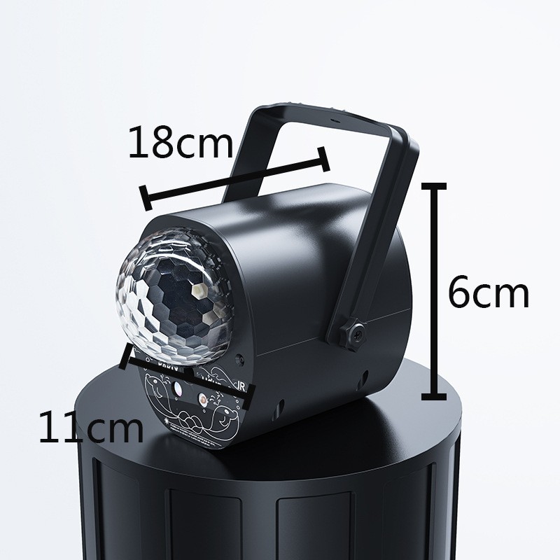 Nueva atmósfera transfronteriza luz láser mini bola mágica de cristal Luz de proyección DE Navidad luz colorida giratoria LED luz de la etapa