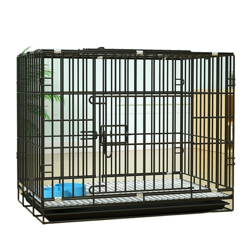 Dog Crate for Teddy Dogs, Indoor Crate with Toilet for Home Use, Small Pet Crate with Toilet, Metal Pet Supplies, Cat and Rabbit Cage