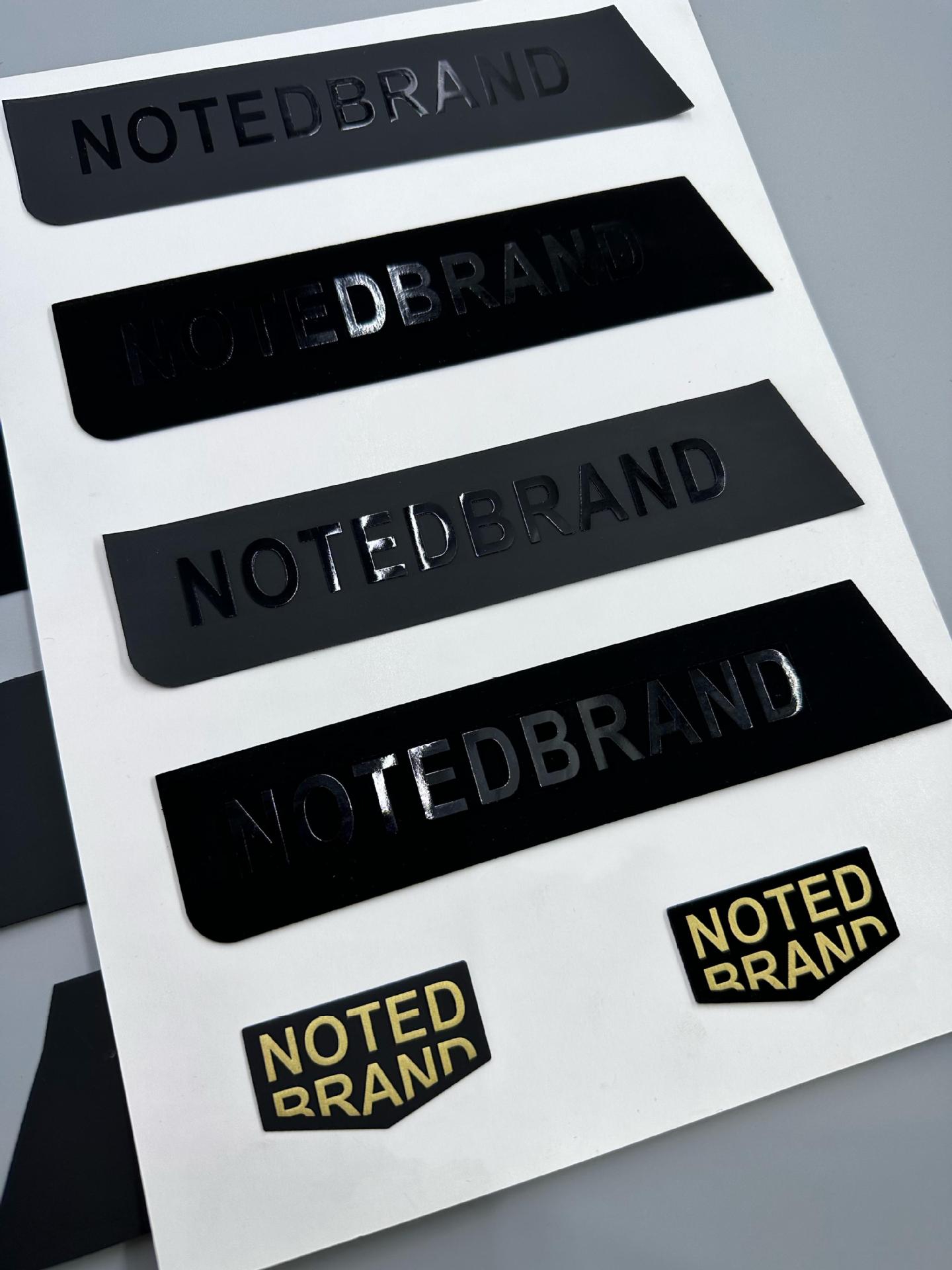 厂家直销现货供应黑金装饰标服装箱包装饰标