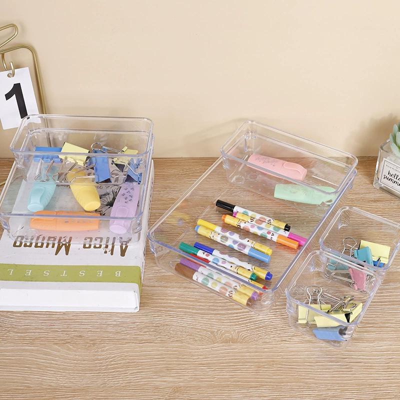 Storage box, table capacious plastic stationery, classification