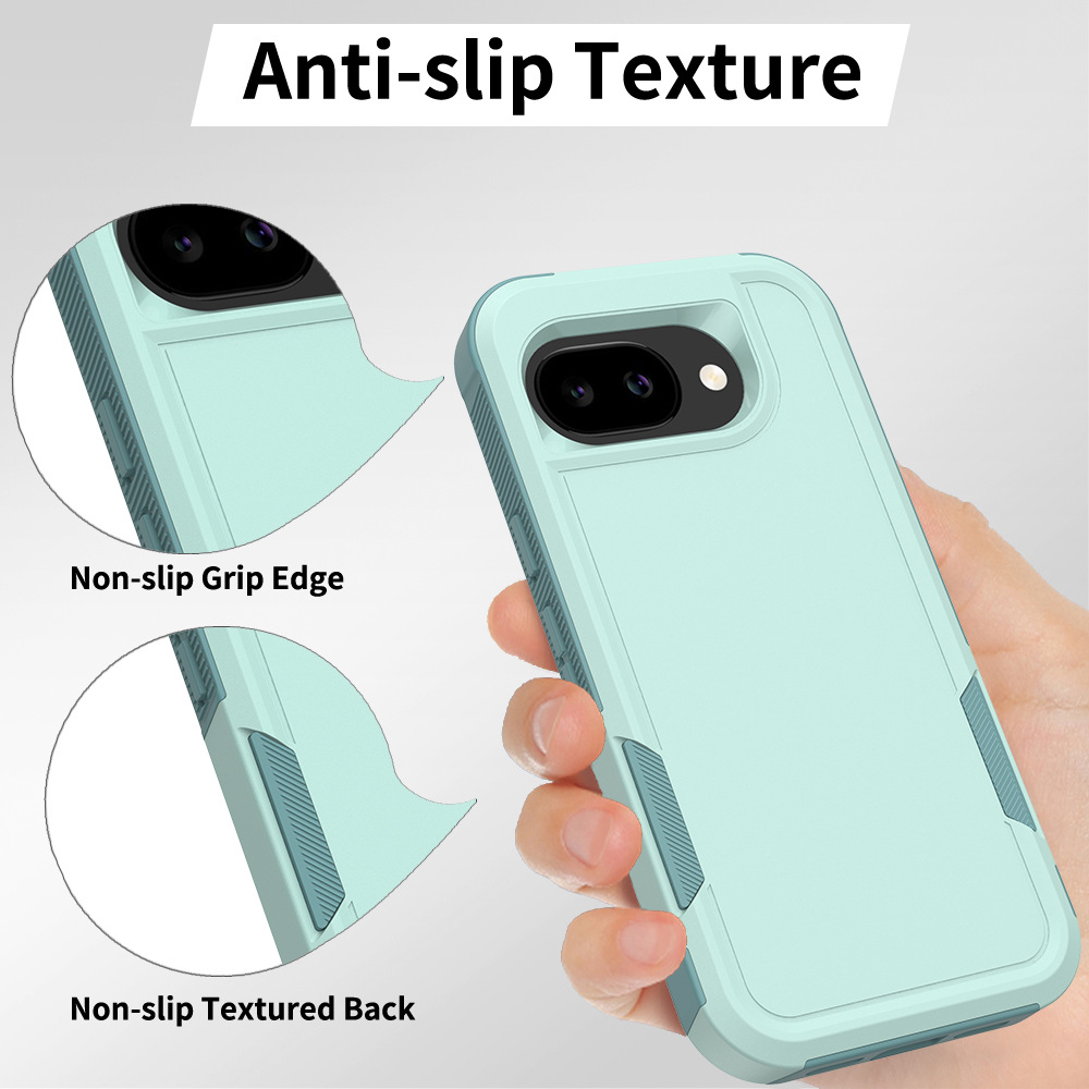 구글 픽셀 10A 10 Pro XL 9 Pro XL 호환 2in1 솔리드 컬러 충격방지 TPU 휴대폰 케이