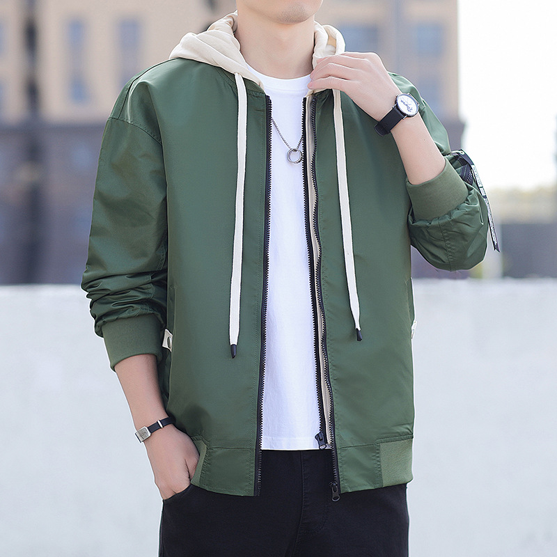 2023 otoño invierno nueva chaqueta chaqueta hombre falso dos piezas chaqueta casual chaqueta tendencia versátil chaqueta casual