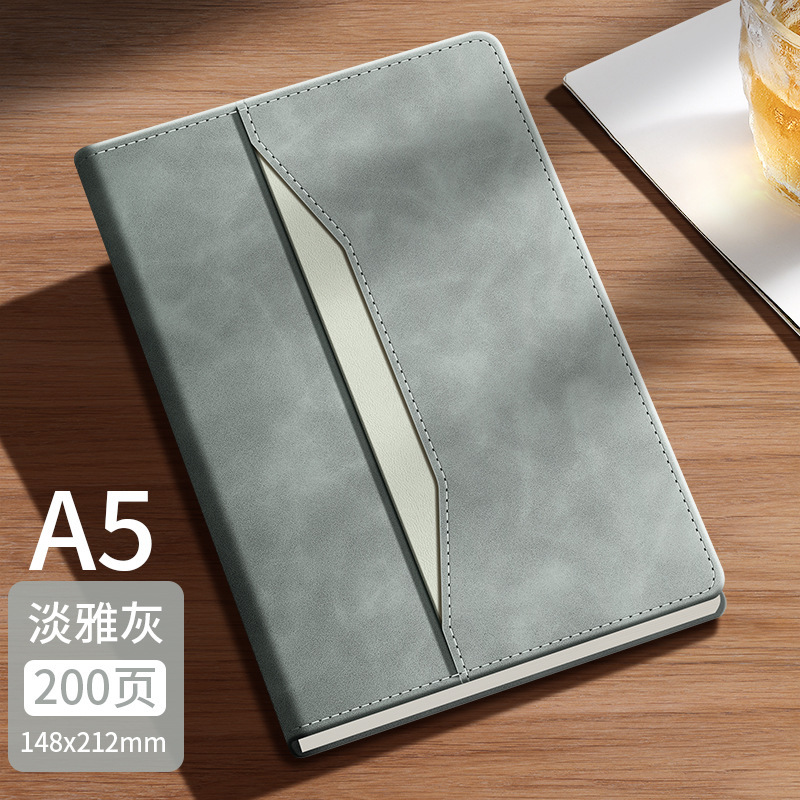 A5 cuaderno de negocios personalizado logotipo de alto valor facial cuaderno de oficina notas de reuniones diarios papelería al por mayor