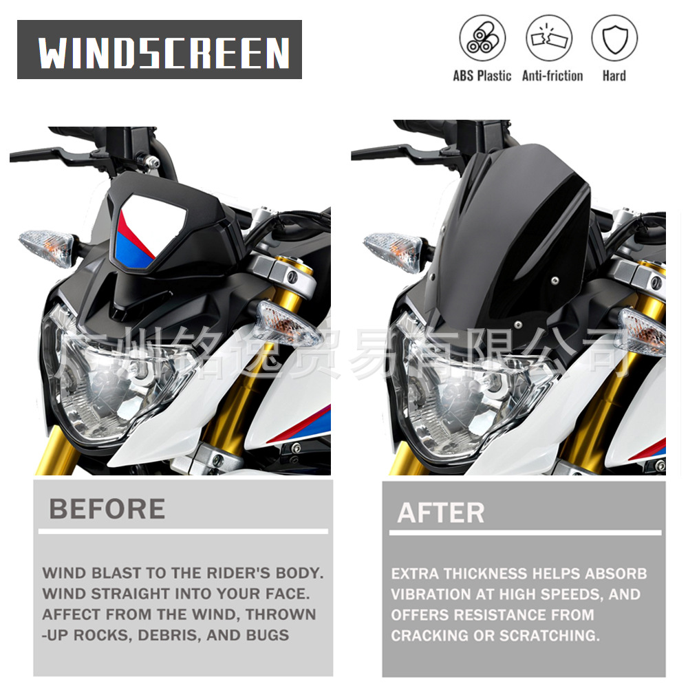 Suitable for Bmw G310R 2017-2021 Front Windshield Modified Windscreen Fairing Accessories