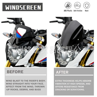 Modified Windscreen Fairing — Motorcycle front windshield