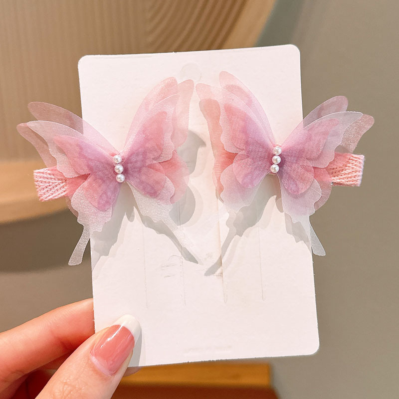 SKU01_颜色_FJ016-1#粉色多层蝴蝶一对卡装