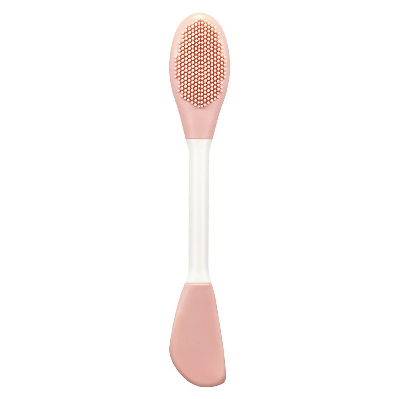 GECOMO cepillo de máscara de silicona de doble cabeza herramienta facial cepillo de película de barro de silicona integrado de limpieza especial