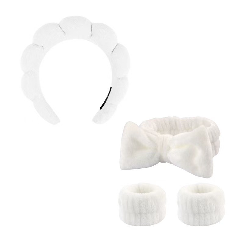 Diadema esponjosa de toalla estilo twist coreano para mujer, de alta gama, para elevar la coronilla, ideal para maquillaje, spa o lavado de cara. image 34