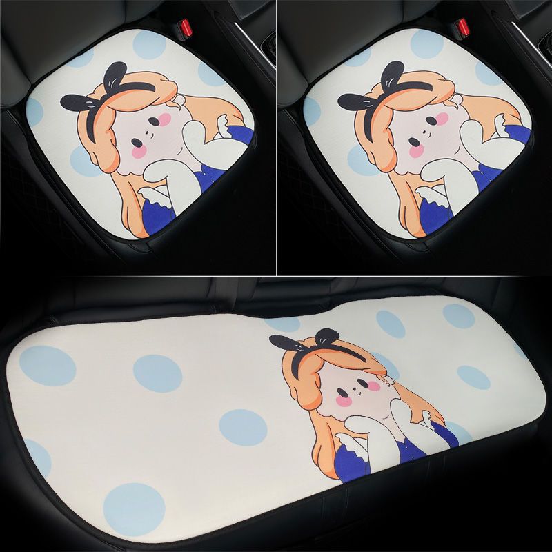 Clearance Sale: Cute Cartoon Dog Car Seat Covers, Universal for All Seasons, Ice Silk Seat Covers for Women, Summer Seat Covers