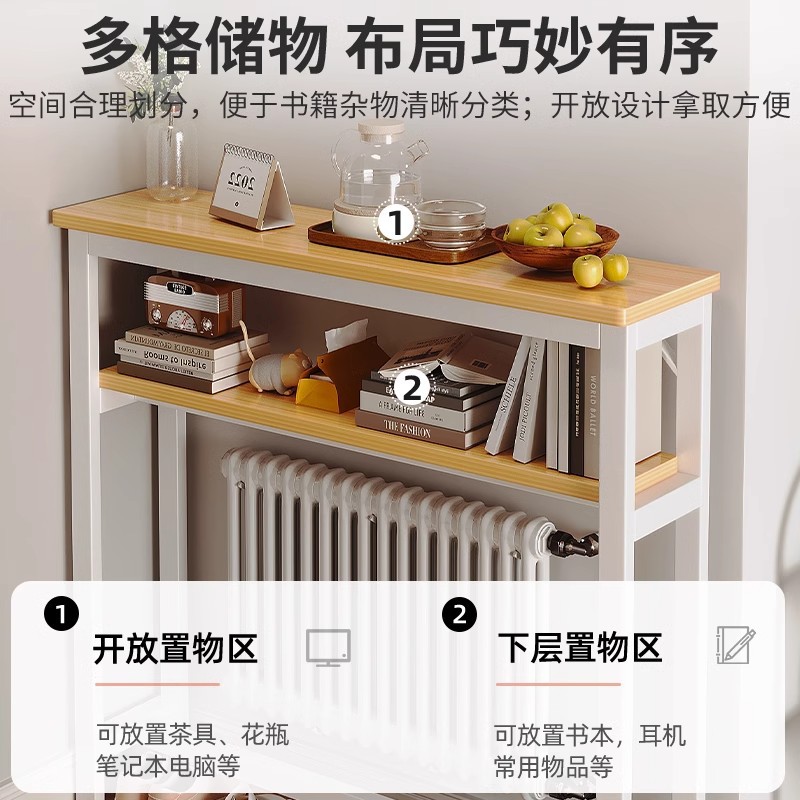 Estante ultrafino detrás de la puerta Estante multicapa en la entrada de la puerta Estante de almacenamiento superior de la película de gas de mesa pequeña y estrecha en la pared