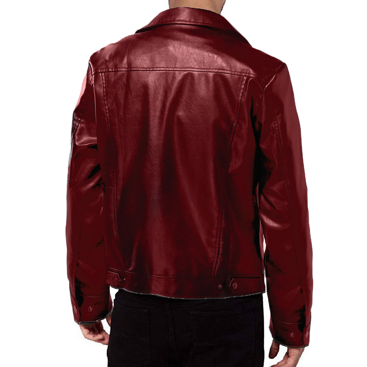 Neue PU 2024 Motorradjacke mit Lederkragen für Herren_voghion.com