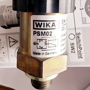 Wika Compact Pressure Switch for Industrial Applications, Adjustable Switch Hysteresis Model Psm02