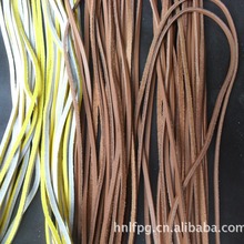 彩色牛皮鞋带 真皮圆形鞋带绳 各种颜色规格牛皮鞋带绳子批发