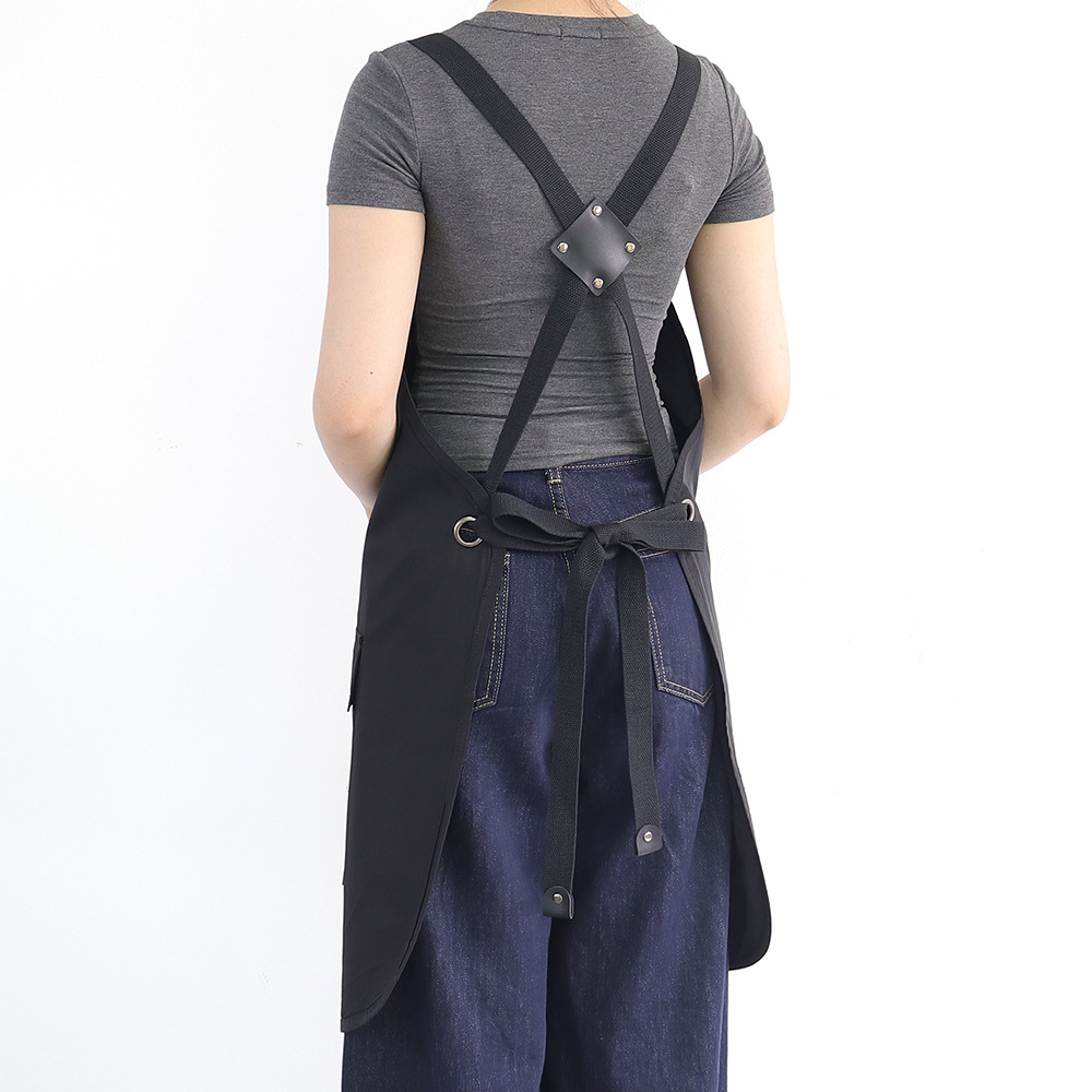 Transfronterizos Amazon delantal impermeable logo personalizado restaurante artes barbería ropa de trabajo delantal de cocina doméstica