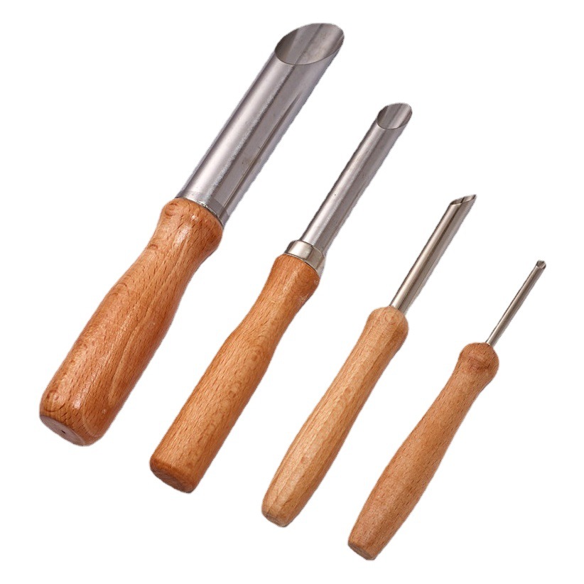 Suministro directo de fábrica FS2-20 4 acero inoxidable redondo puncher herramientas de arcilla cerámica suave modelo que hace las herramientas