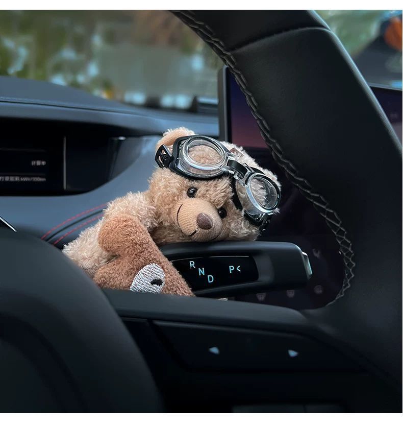 Car Creative Cute Cute Pet Bear Screen Ornaments Cartoon Car Decoration Car Decoration Car Decoration Goddess